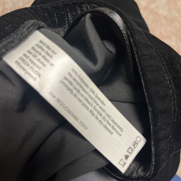 EILEEN FISHER Women’s Velour Pants Black Size Large (32x29) - Picture 9 of 9